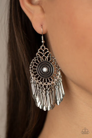 Dream a Little DREAMCATCHER White Paparazzi Earrings