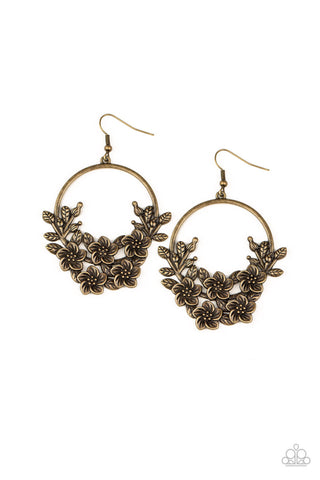 Eden Essence Brass Paparazzi Earrings