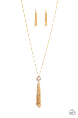 Five-Alarm FIREWORK Gold Paparazzi Necklace