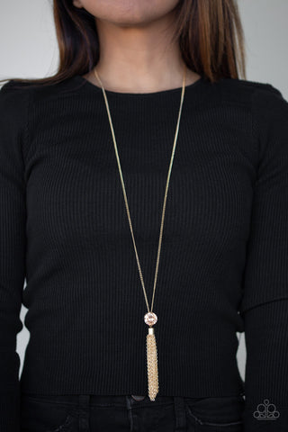 Five-Alarm FIREWORK Gold Paparazzi Necklace