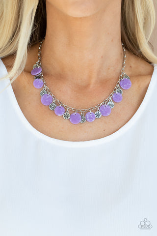 Flower Powered Purple Paparazzi Necklace