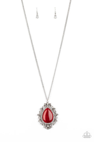 Frozen Gardens Red Paparazzi Necklace