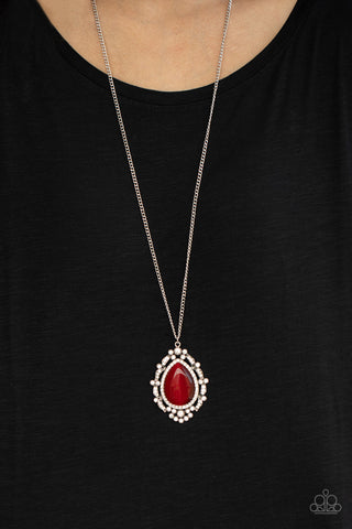 Frozen Gardens Red Paparazzi Necklace
