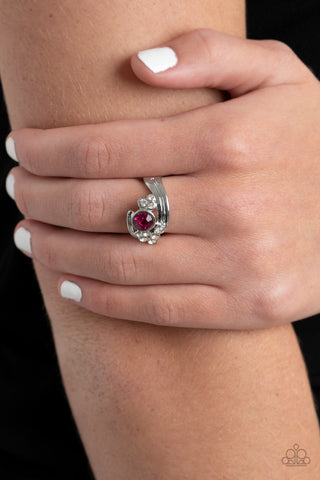 GLOW a Fuse Pink Paparazzi Ring