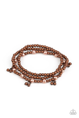 GRANDIOSE Slam Copper Paparazzi Bracelet