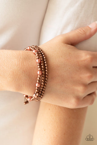 GRANDIOSE Slam Copper Paparazzi Bracelet