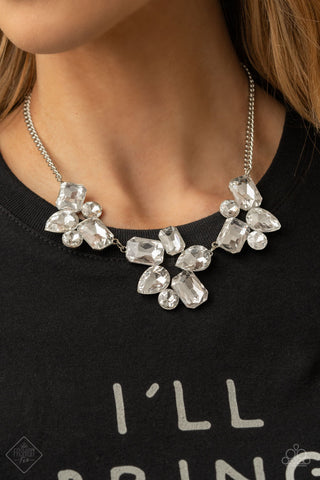 Galactic Goddess White Paparazzi Necklace