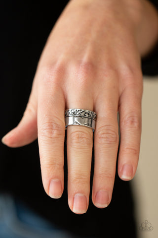 Garden Romance Silver Paparazzi Ring