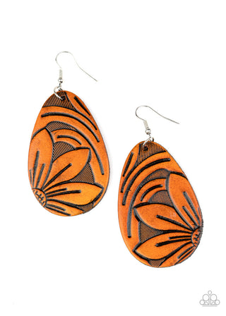 Garden Therapy Brown Paparazzi Earrings