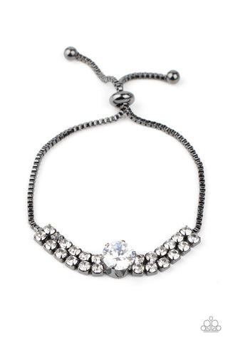 Gorgeously Glitzy Black Paparazzi Bracelet