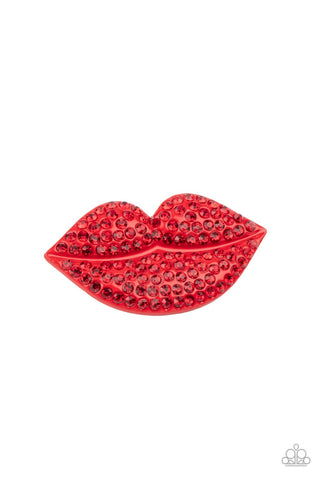 HAIR Kiss Red Paparazzi Hair Clip