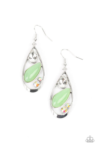 Harmonious Harbors Green Paparazzi Earrings