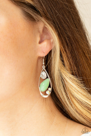 Harmonious Harbors Green Paparazzi Earrings