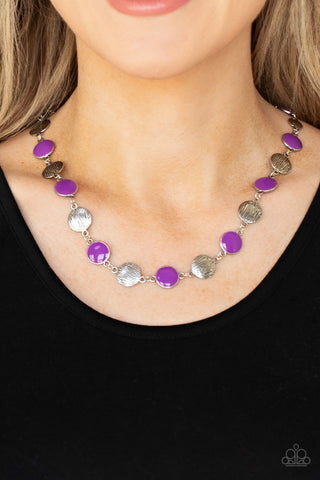 Harmonizing Hotspot Purple Paparazzi Necklace