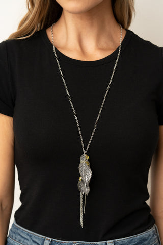 I Be-LEAF Yellow Paparazzi Necklace