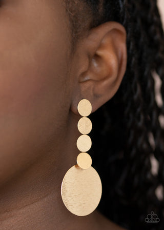Idolized Illumination Gold Paparazzi Earrings