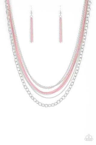 Intensely Industrial Pink Paparazzi Necklace