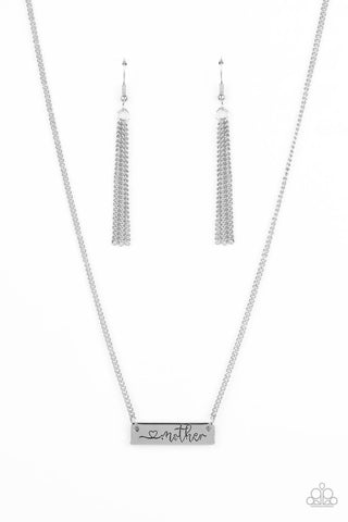 Joy of Motherhood Silver Paparazzi Necklace