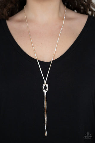 Knockout Knot Gold Paparazzi Necklace