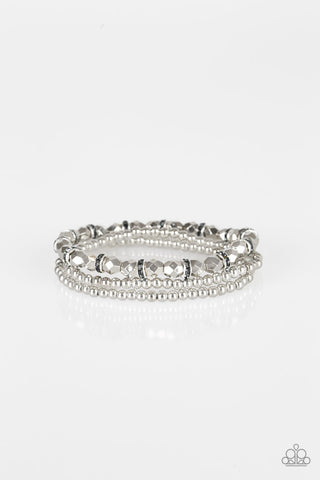 Let There BEAM Light Silver Paparazzi Bracelet