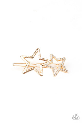 Let's Get This Party STAR-ted! Gold Paparazzi Hair Clips