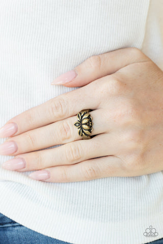 Lotus Crowns Brass Paparazzi Ring