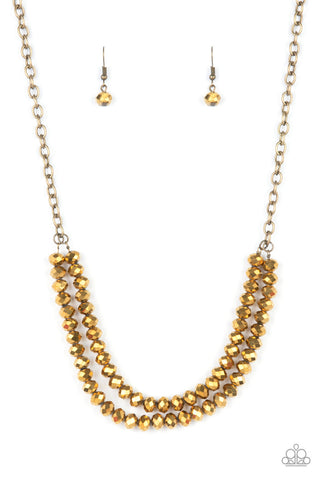 May the FIERCE Be with You Brass Paparazzi Necklace