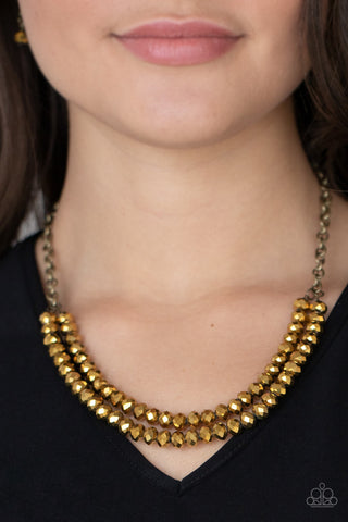 May the FIERCE Be with You Brass Paparazzi Necklace