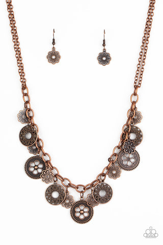 Meadow Masquerade Copper Paparazzi Necklace