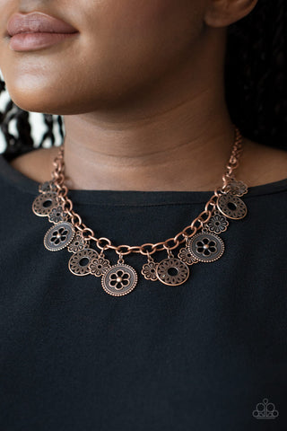 Meadow Masquerade Copper Paparazzi Necklace