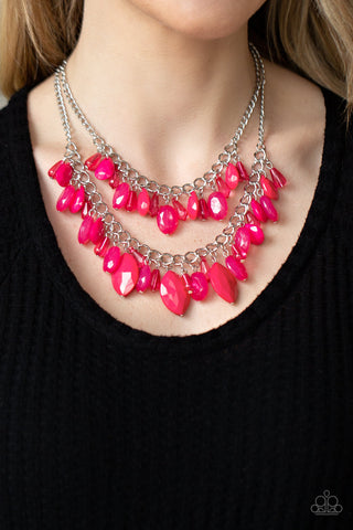 Midsummer Mixer Pink Paparazzi Necklace