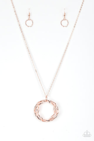 Millenial Minimalist Rose Gold Paparazzi Necklace