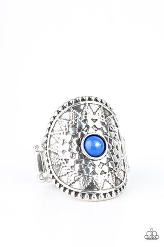 Mojave Rays Blue Paparazzi Ring