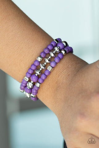 Mountain Artist Purple Paparazzi Bracelet