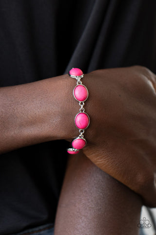 Nice Stonework Pink Paparazzi Bracelet