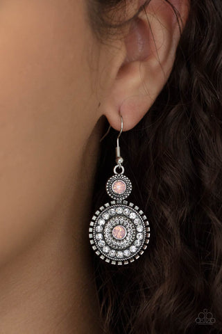 Opulent Outreach Pink Paparazzi Earrings