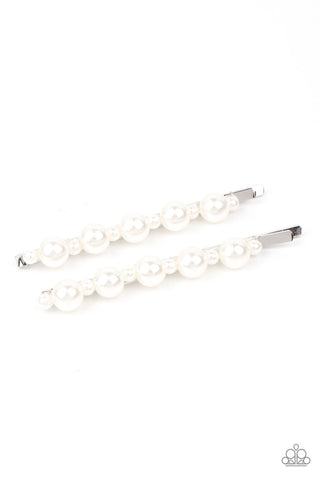 Put a Pin In It White Paparazzi Hair Pins