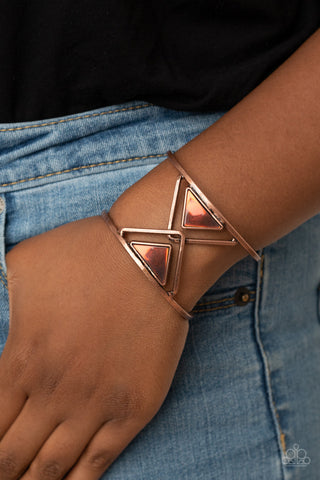 Pyramid Palace Copper Paparazzi Bracelet