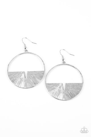 Reimagined Refinement Silver Paparazzi Earrings