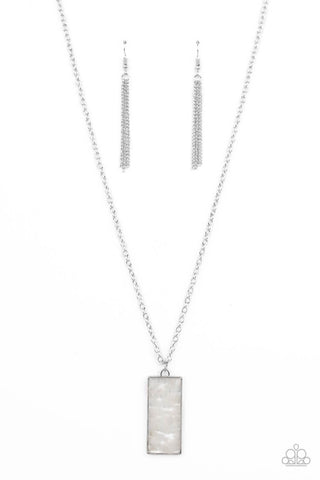 Retro Rock Collection White Paparazzi Necklace