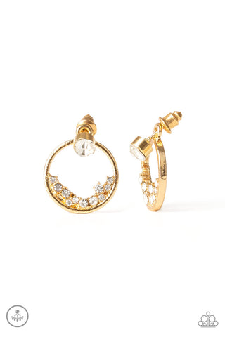 Rich Blitz Gold Paparazzi Earrings