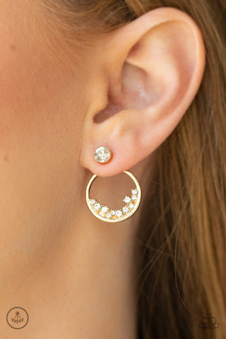 Rich Blitz Gold Paparazzi Earrings