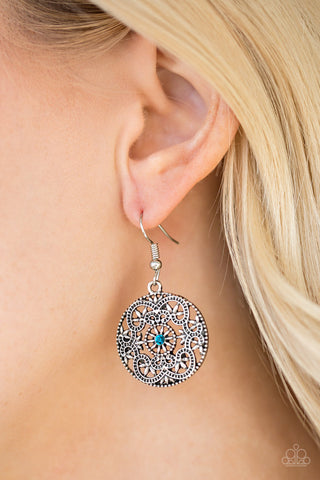 Rochester Royale Blue Paparazzi Earrings