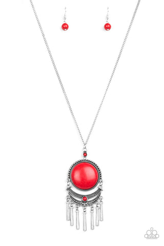 Rural Rustler Red Paparazzi Necklace