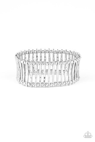 Rustic Rebellion Silver Paparazzi Bracelet