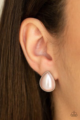 SHEER Enough Pink Paparazzi Earrings