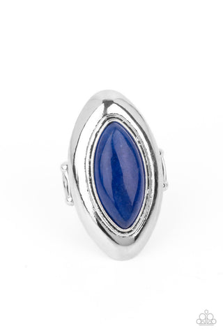 Sahara Seer Blue Paparazzi Ring