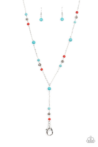 Sandstone Savannahs Multi Paparazzi Lanyard Necklace
