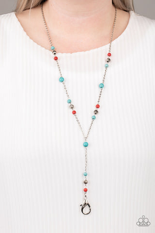 Sandstone Savannahs Multi Paparazzi Lanyard Necklace