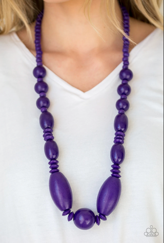 Summer Breezin Purple Paparazzi Necklace